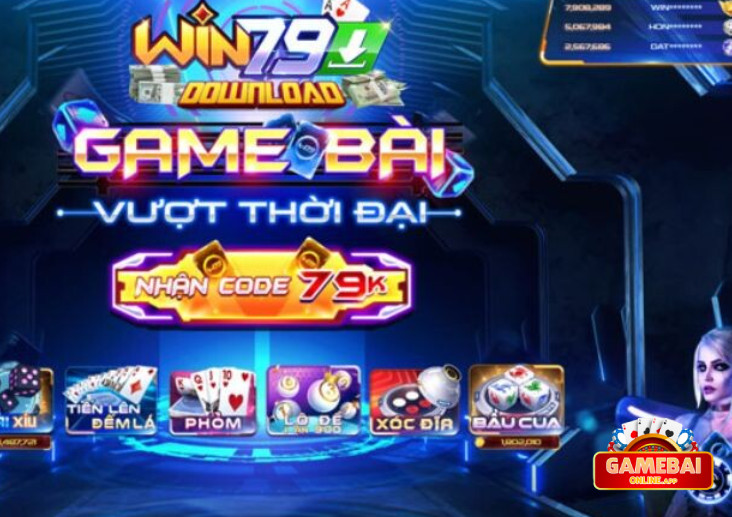 Cổng game bài đổi thưởng Win79