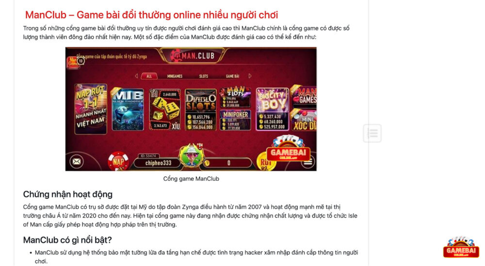 Game bài đổi thưởng online Việt Nam luôn đưa ra những xếp hạng về các cổng game
